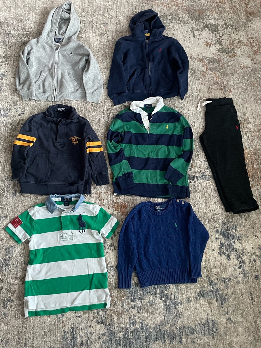 Kids Clothing Lot Bundle Of 7 For Ages 3-6 Boys All Polo Ralph Lauren